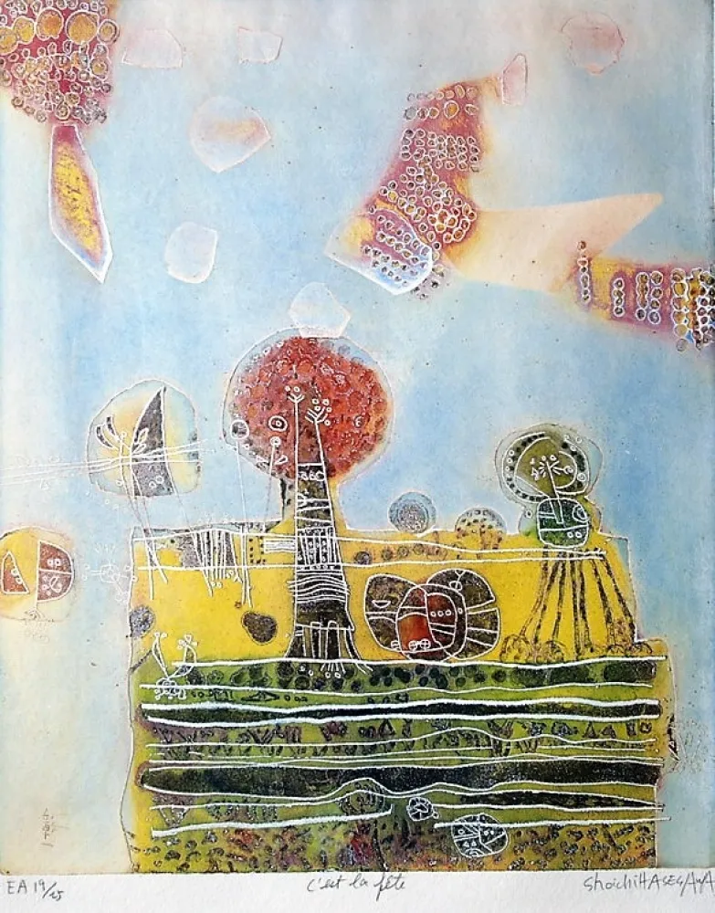 版画 Hasegawa - C'est la fête 