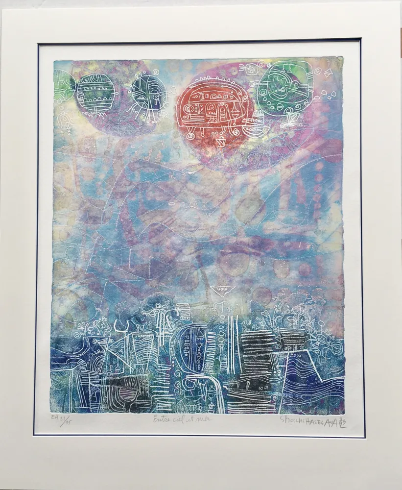 版画 Hasegawa - Entre ciel et mer 