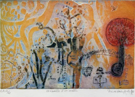 版画 Hasegawa - Grisaille d'un matin 