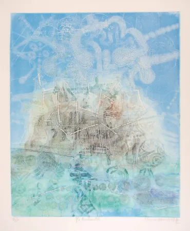 蚀刻版画 Hasegawa - Ile enchantée