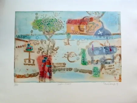 版画 Hasegawa - Jardin d’artiste 