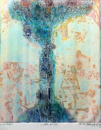 版画 Hasegawa - L'arbre de vie 