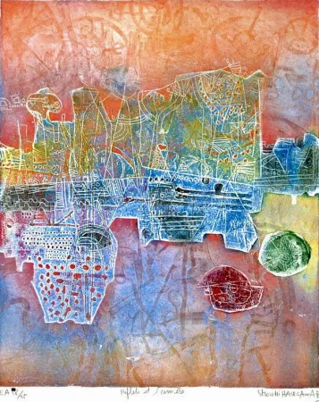 版画 Hasegawa - Reflets et Lumière 