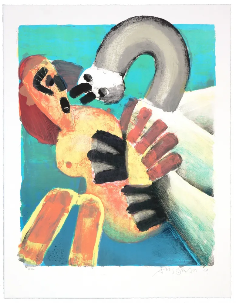 石版画 Haugen Sørensen - San Titre