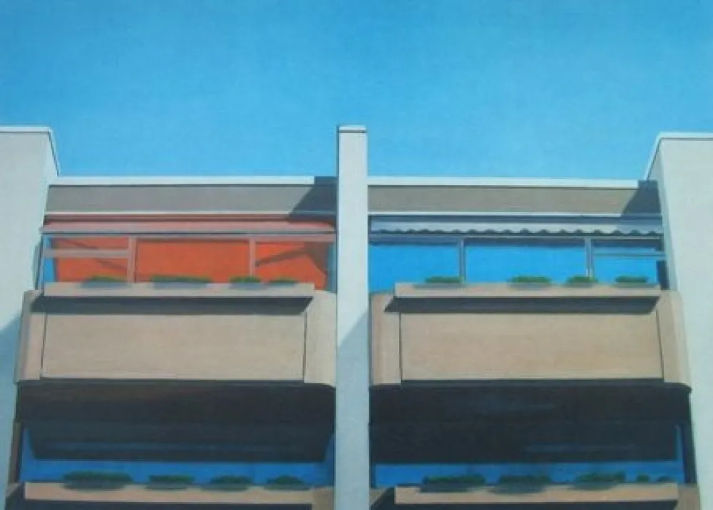 石版画 Havekost - Vier Kabinen