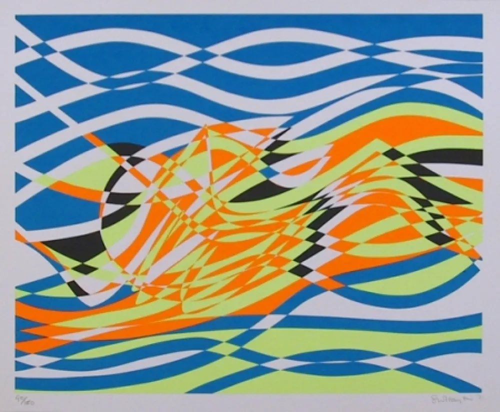 丝网印刷 Hayter - #4 from the Aquarius Suite