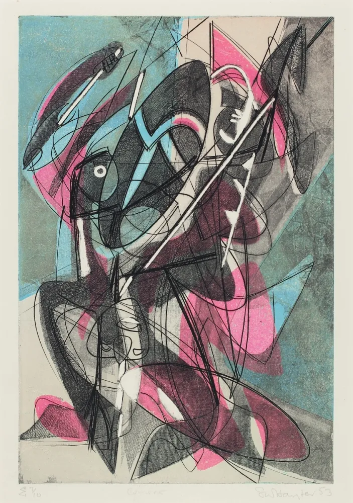 版画 Hayter - Combat (Fight)