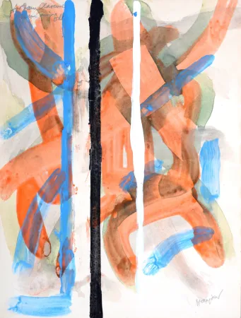 无技术 Hayter - Composition, circa 1980 - Hand-signed