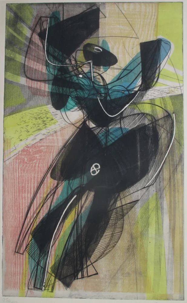 蚀刻飞尘法 Hayter - Danse du Soleil