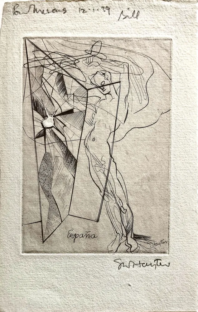 蚀刻版画 Hayter - Espana