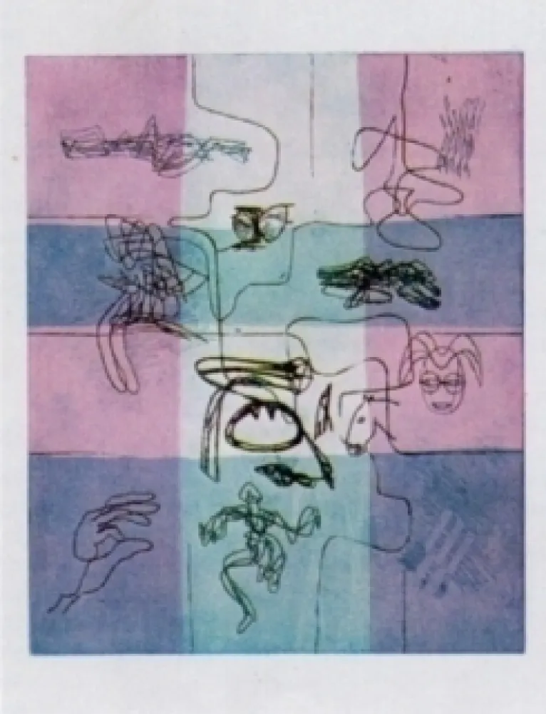 蚀刻飞尘法 Hayter - Hommage à Penrose