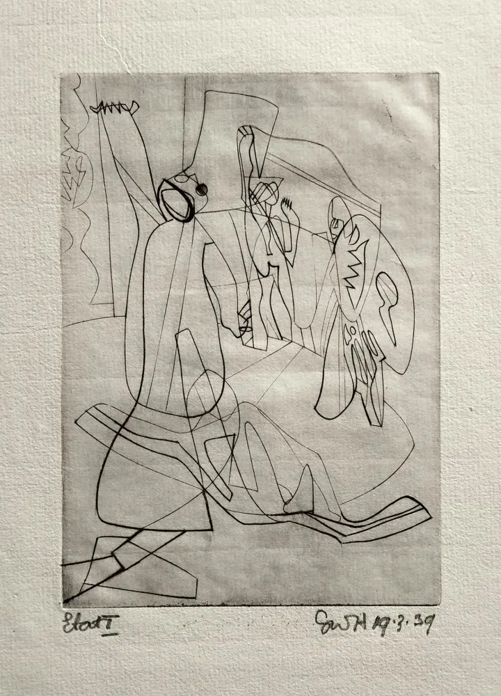 版画 Hayter - Invocation