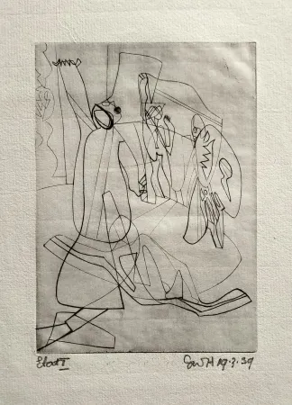 版画 Hayter - Invocation