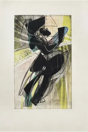 版画 Hayter - La danse du soleil