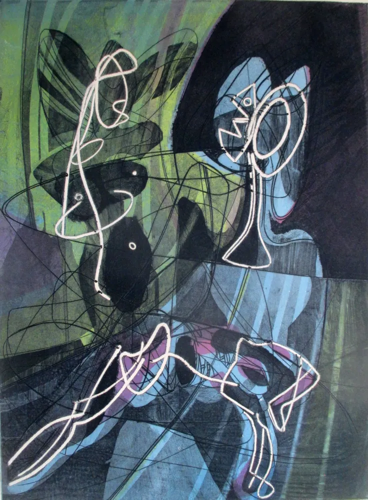 飞尘腐蚀法 Hayter - La lecon d'anatomie