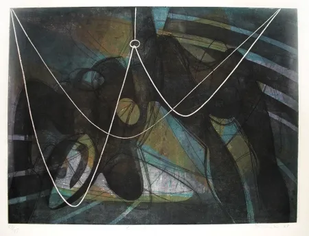 版画 Hayter - La noyée