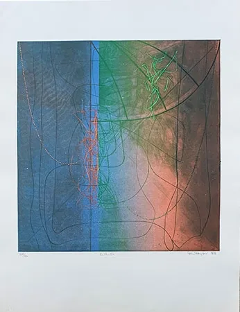 版画 Hayter - Le pendu