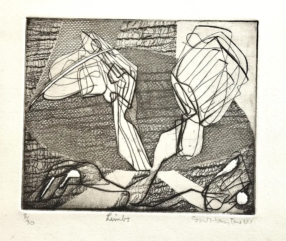 蚀刻版画 Hayter - Limbs