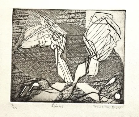蚀刻版画 Hayter - Limbs