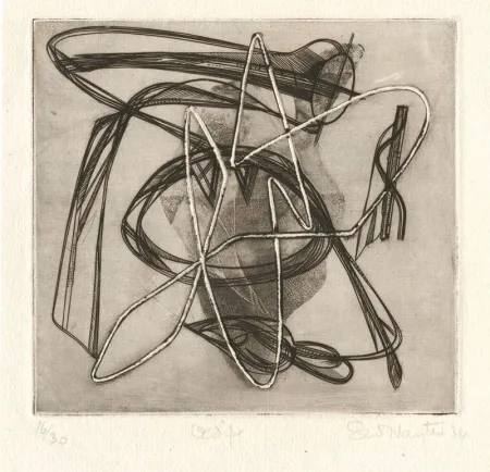 蚀刻版画 Hayter - Oedipe (Oedipus)