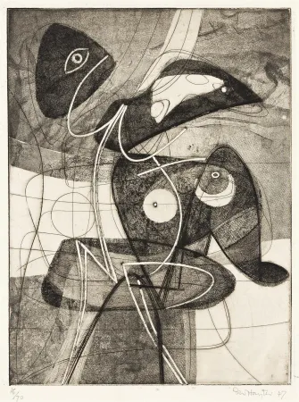 蚀刻版画 Hayter - Personnage virtuel