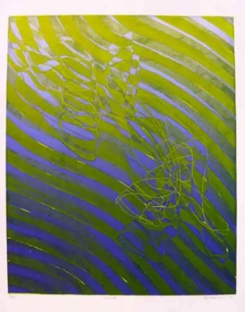 蚀刻版画 Hayter - The Fall