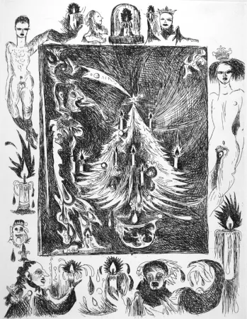 蚀刻版画 Haz - Albero di Natale