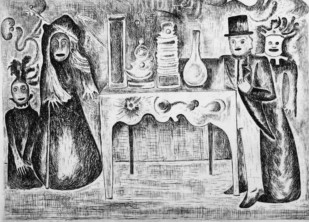 蚀刻版画 Haz - Gli antiquari