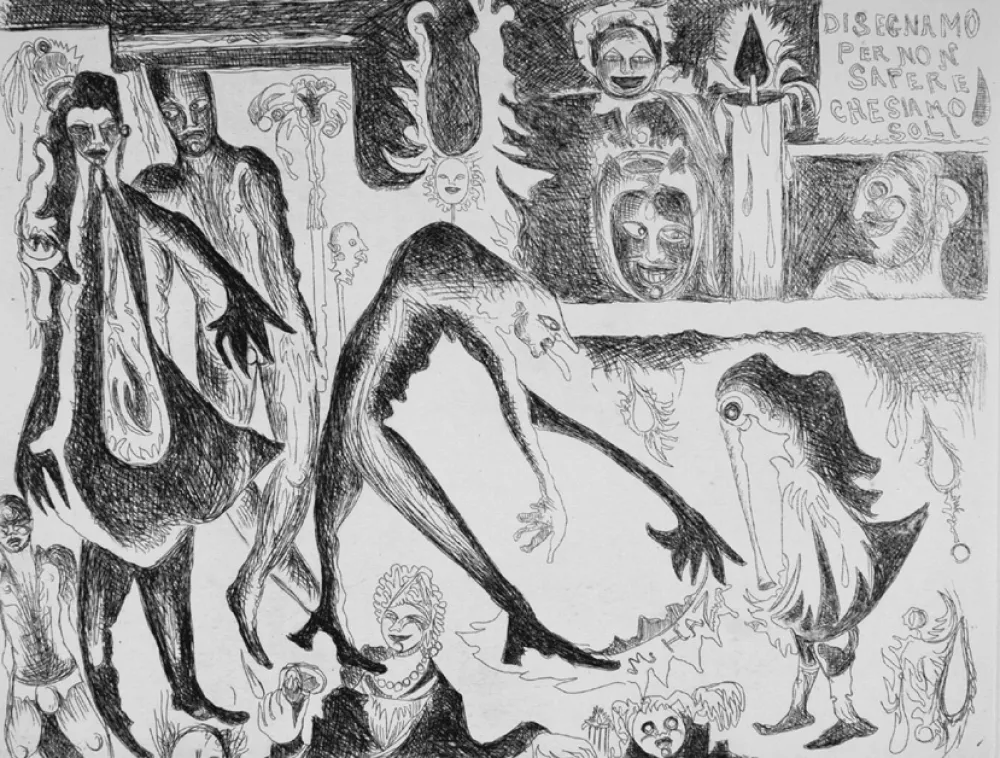 蚀刻版画 Haz - Per non essere soli