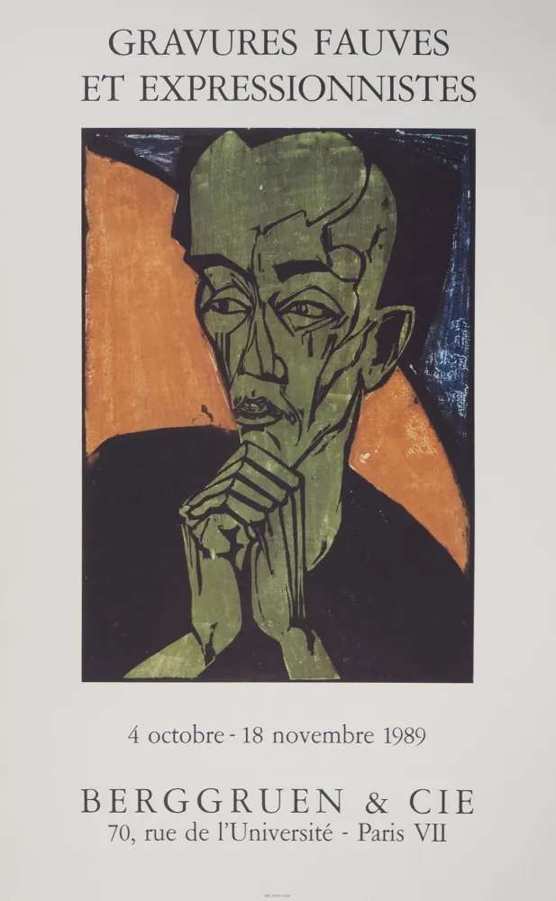 插图书 Heckel - Expressionisme, Portrait d'Homme