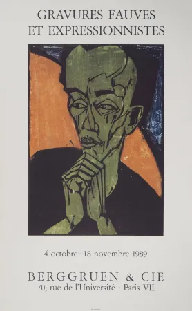 插图书 Heckel - Expressionisme, Portrait d'Homme
