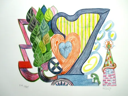 石版画 Heerup - Hymn to Spring