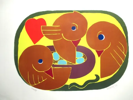 丝网印刷 Heerup - The Birds Nest