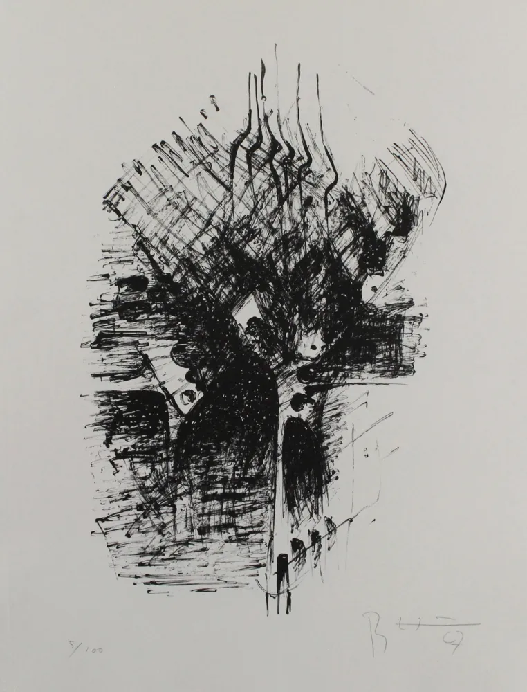 石版画 Heiliger - Komposition III