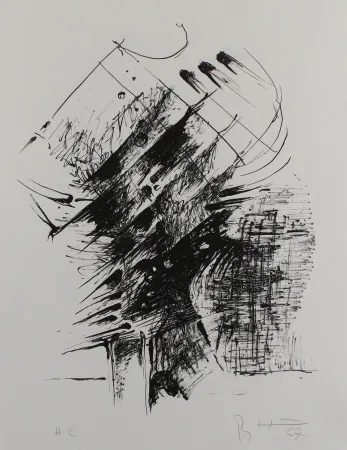 石版画 Heiliger - Komposition IV
