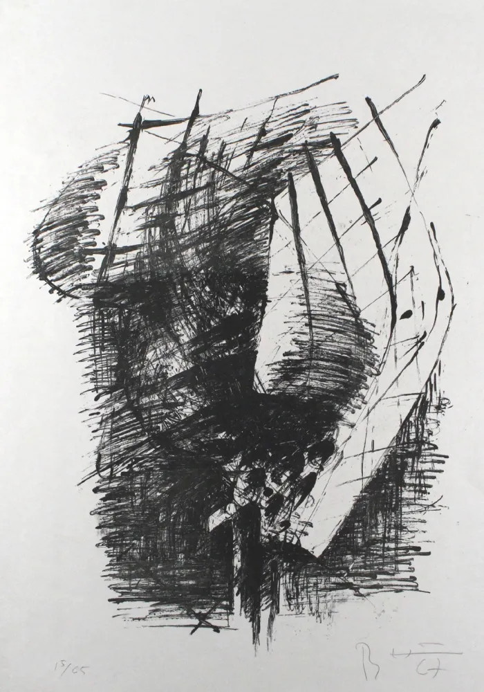 石版画 Heiliger - Komposition V