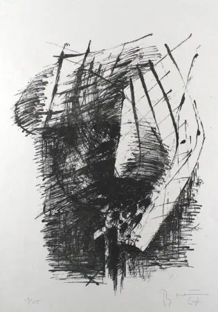 石版画 Heiliger - Komposition V