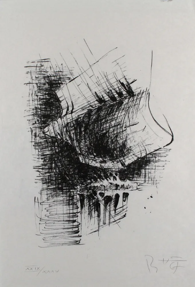 石版画 Heiliger - Komposition VI