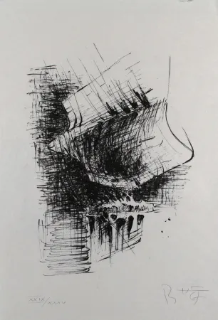 石版画 Heiliger - Komposition VI