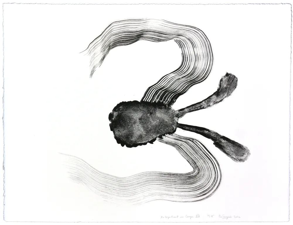 石版画 Henin - Auportrait en carpe XIV