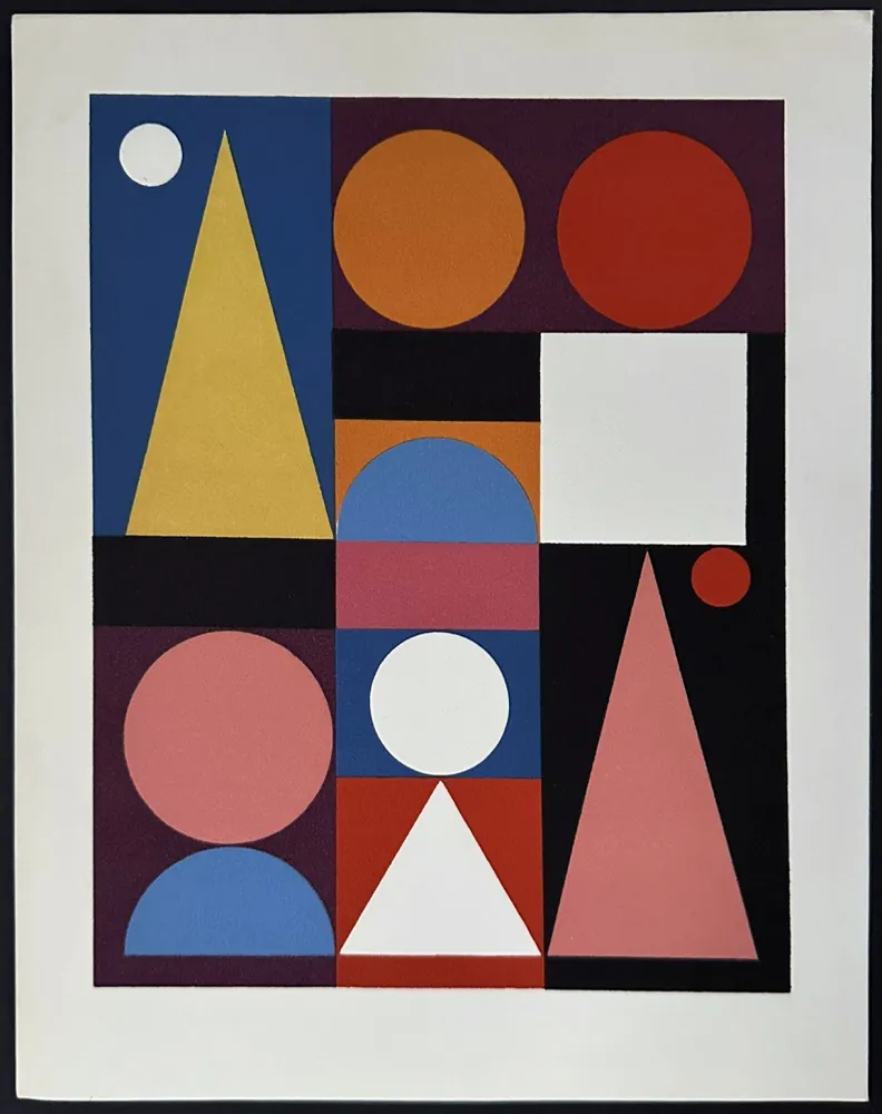 镂版印刷 Herbin - Composition sur le mot Jaune, 1946