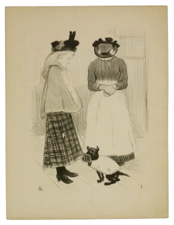 石版画 Hermann-Paul - 1. Distractions permises