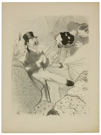 石版画 Hermann-Paul - 7. Les Fiancés