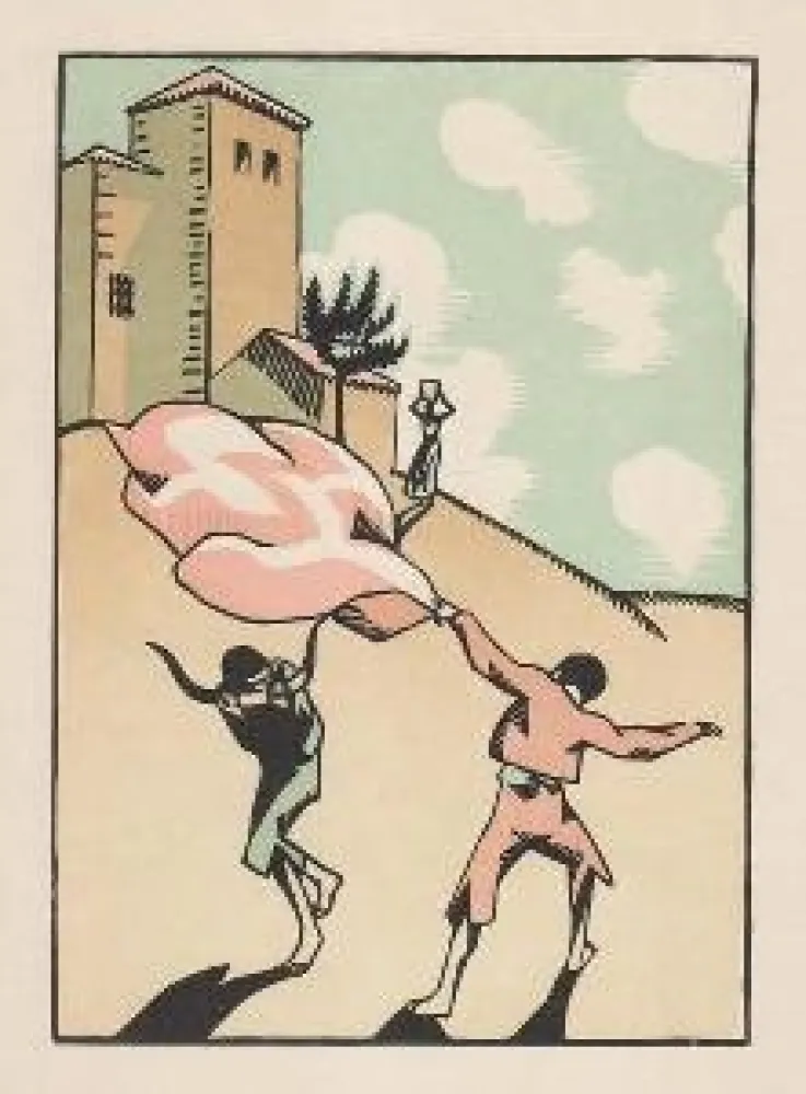 木刻 Hermann-Paul - Douze dessins pour amour de Goya, composés et gravés par Hermann-Paul