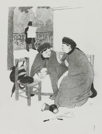 石版画 Hermann-Paul - LA VIE DE MADAME QUELCONQUE en dix tableaux lithographiés par HERMANN-PAUL
