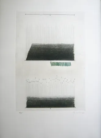版画 Hernandez Pijuan - Acotaciones 1