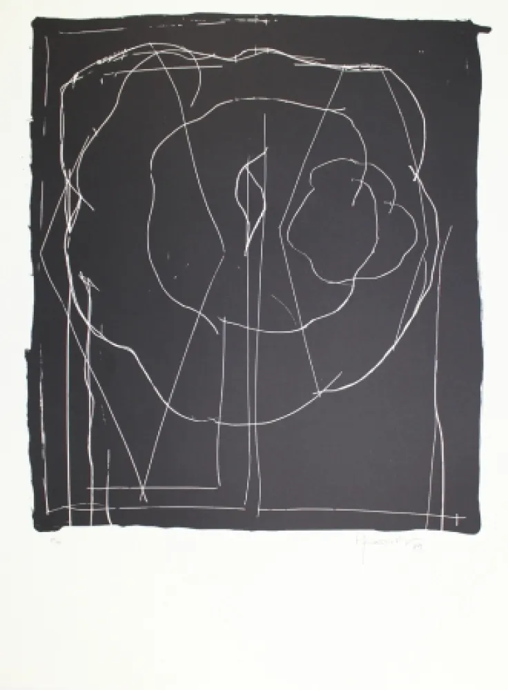 石版画 Hernandez Pijuan - A.L. Barcelona-IV