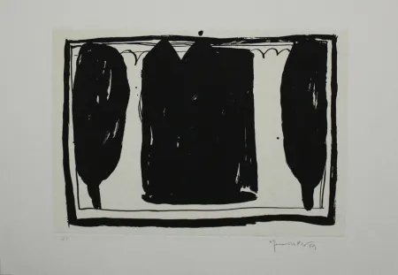 飞尘腐蚀法 Hernandez Pijuan - Arbres i casa I