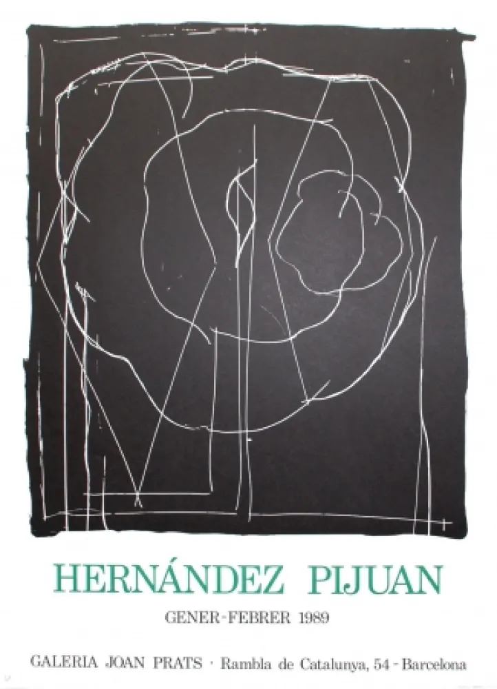 石版画 Hernandez Pijuan - Barcelona-IV