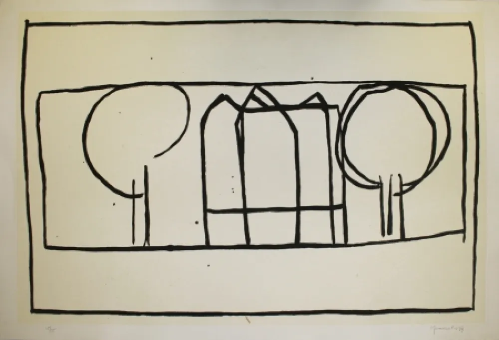 飞尘腐蚀法 Hernandez Pijuan - Cases i arbres 2